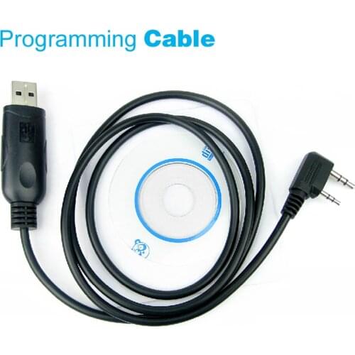 UV5R USB Programming Cable for Baofeng UV-5R BF-888S H777 KENWOOD TK3207 TK-3107 Walkie Talkie Two Way Radio 2 Pin