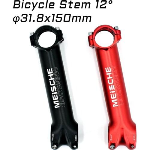 Meische MTB Road Bike Stem CNC Ultra Long 150mm Bicycle Stem 12degree 31.8mm Allu Extended Lengthen Handlebar Riser Bike Parts