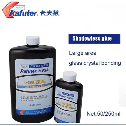 High Quality 50ml/ 250ml kafuter UV glue uv curing adhesive K-300 Special Large area glass bonding glass crystal crafts