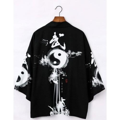 Yukata haori men Japanese kimono cardigan men samurai costume clothing kimono jacket mens kimono shirt yukata haori