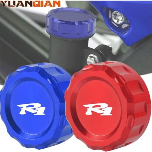 For yamah YZF R1 YZFR1 YZF-R1 R1 2006-2014 Motorcycle Rear Brake Fluid Tank Reservoir Cap Moto Master Cylinder Oil Cup Cover