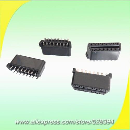 Factory Price 50pcs 16Pin OBDII OBD-II OBD 2 OBD2 Female Connector J1962F Plug Without Enclosure Shipping method Optional