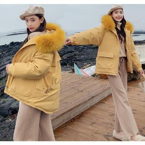 Parkas Mujer Invierno 2019 Winter Thick Warm Women Clothing Outwear Loose Casual Hoodie Fur Collar Zipper Sustans Womens Parka