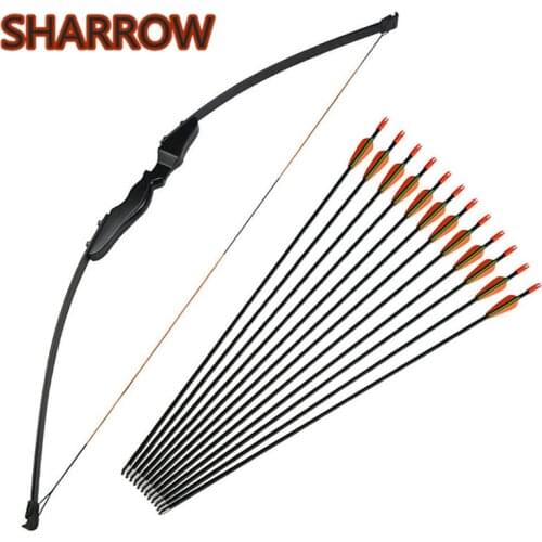 1Pc 40lbs Adult Archery Straight Takedown Recurve Bow Right Hand with 12pcs Fiberglass Arrows For Shooting Practice Accessories