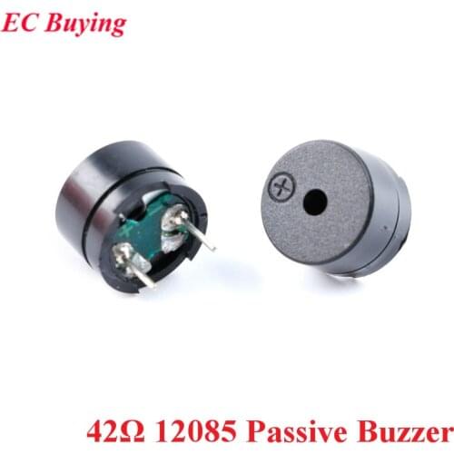 10pcs 42Ω Passive Buzzer 12MM*8.5MM 12085 42R 42 ohms Resistance AC 3V 5V Piezo Buzzers 12MMx8.5MM For Arduino DIY Electronic