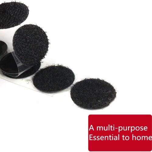 100 Pairs Circular Fastener Tape Super Self Adhesive Hook and Loop Fasteners Flex Tape DIY Sewing Craft Home Decor Dot Stickers