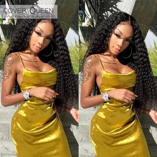 30 32 34 36 38 40 inch Curly Brazilian Hair Weave Bundles With Frontal 13x4 Virgin Remy Human Hair Bundles With Lace Closure