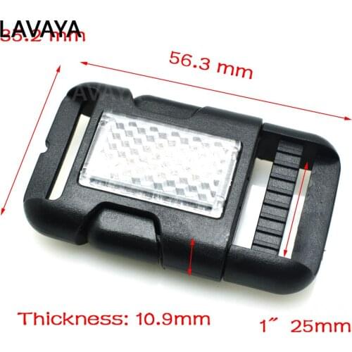 500pcs/pack 1"Plastic Side Release Buckle Single Adjustable Belts Tactical Backpack Straps Webbing 25mm