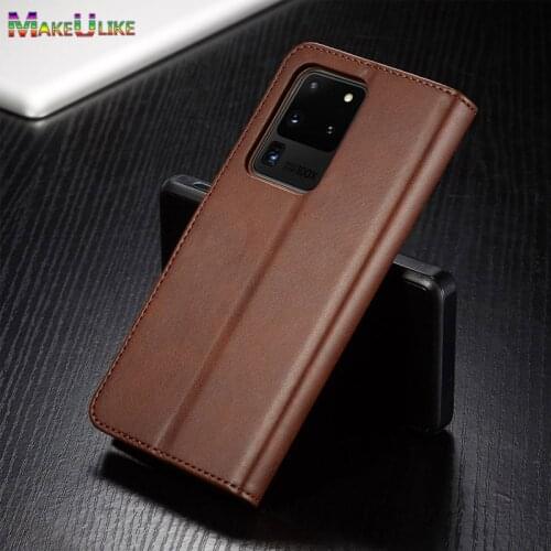 Flip Wallet Case For Samsung Galaxy S20 Plus Ultra Note 20 Ultra Case Leather Plain Phone Case For Samsung S20 S20+ Note20 Cover