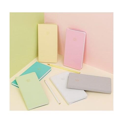 Pure Green Blue Color Undated Weekly Planner DIY Week Plan Book 88 Sheets Pocket Sheduler