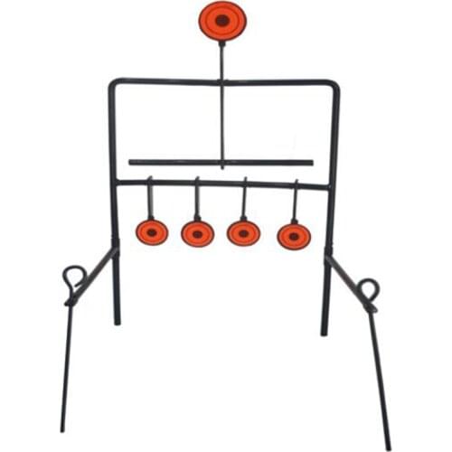 Paintball Shooting Target Resetting Airgun BB Target Spinning Spots 5 Target for Outdoor Ranger Shooting and Hunting