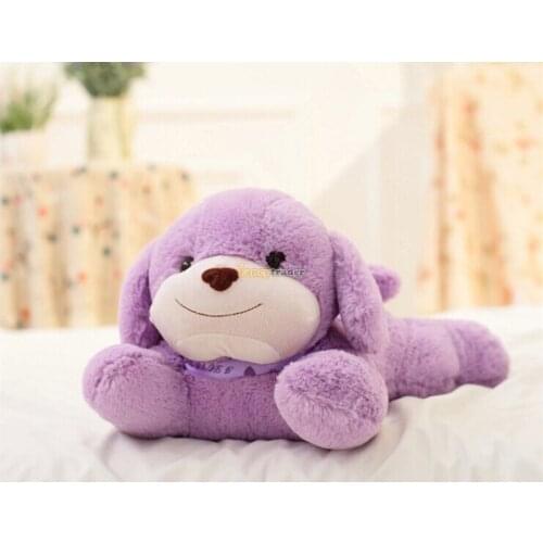 Fancytrader Kawaii Cute High Quality Dog Toy 19'' 50cm Plush Stuffed Purple Lavender Dog Toy, Good Gift Free Shipping FT93017