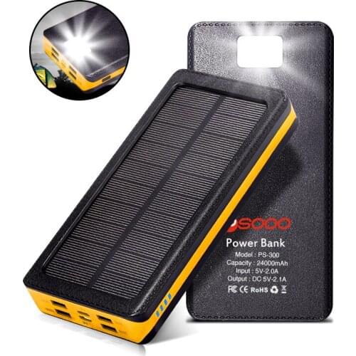 Camping Lights Burst 4Usb Solar Charging Treasure 24,000 MAh Large-capacity Mobile Power Supply