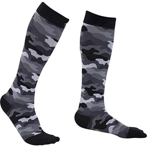Compression Long Socks elastic heat resistant smooth durable Knee High Printed Polyester Nylon Hosiery Footwear Accessories c2