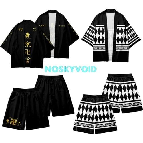 Tokyo Revengers Cosplay Costumes Sano Manjiro Jackets Ryuguuji Ken Japanese Haori Draken Mikey Shorts Adult Coats
