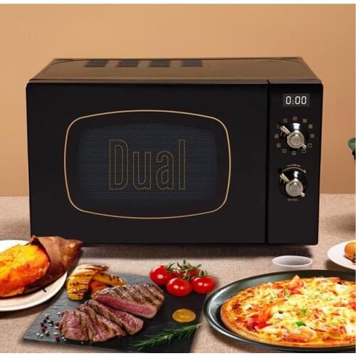 Dual DIK55 20L Retro Microwave Oven 220V Household Portable Microwave Horno De Microondas Microwave Oven Integrated Machine