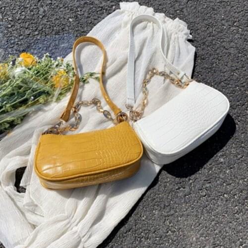 Retro Mini Purse Women Handbag Solid Color Vintage Single Shoulder Bags for women 2020 PU Leather Crossbody Bag Small Clutch