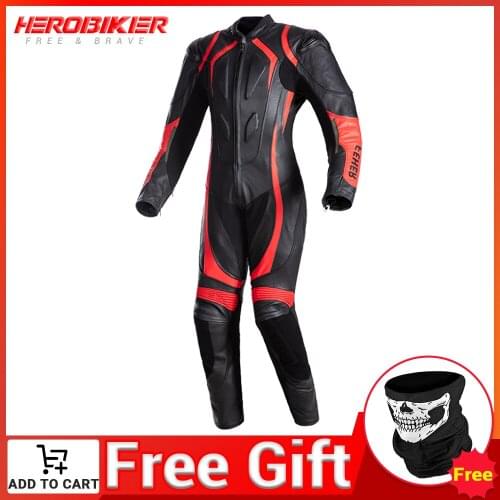 HEROBIKER Motorcycle Jacket Man Locomotive Men Racing Suit Professional Leather Training Elasticity Competition Suit Reflective