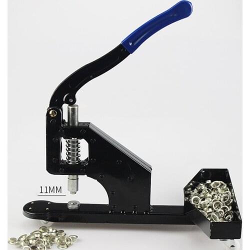 Grommet Machine Hand Press Kit Tool for Banners, Grommets Eyelet, Hole Punching Making for Belts Apparels Bags Curtains Tents
