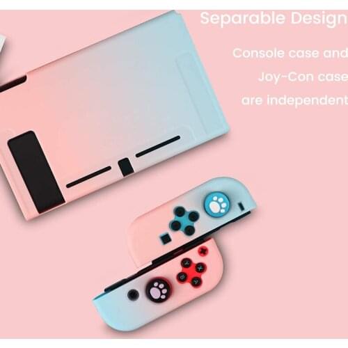 New Cases Detachable Colorful PC Case Fundas for Nintendos Nintend Switch NS NX Cases Hard Plastic Back Cover Shell Coque Ultra
