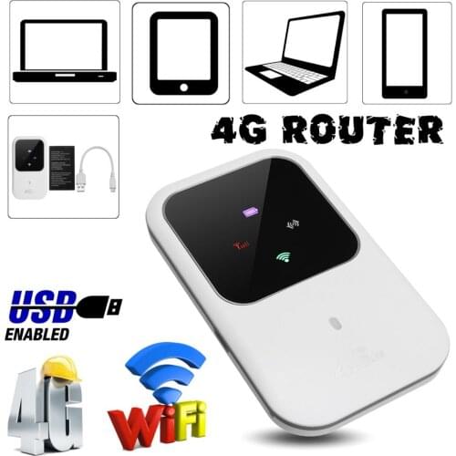 Portable Wifi 4G Router LTE Wireless Car Mobile Wifi Hotspot SIM Card Slot Unlock