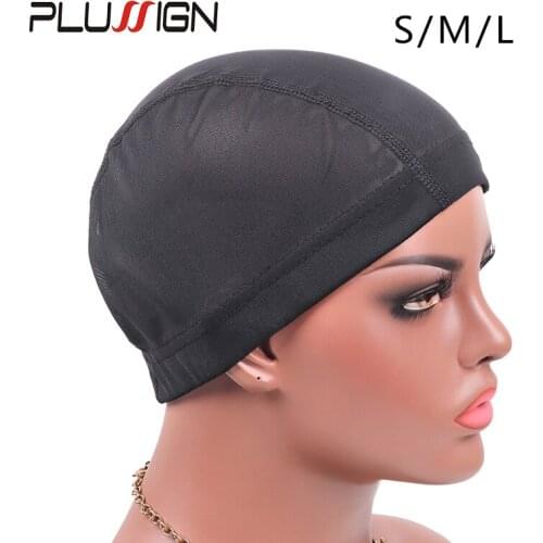 5Pcs/Lot Wig Caps For Making Wigs Great Elastic Band Mesh Dome Cap Wholesale Mesh Weaving Cap Breathable Material Black