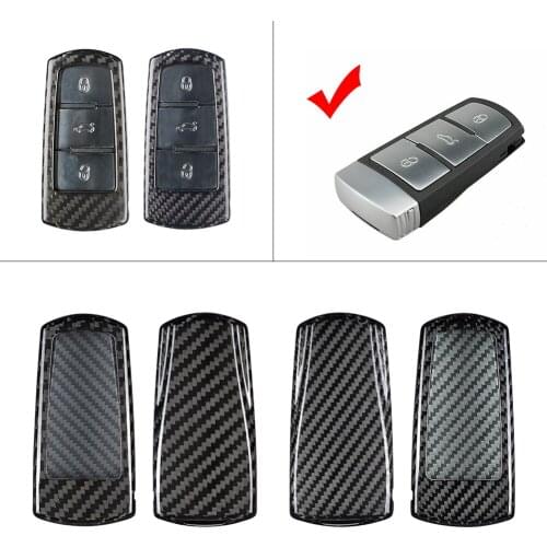 Carbon Fiber Style Car Remote Key Shell Cover Case For VW CC 2009 2010 2011 2012 & For Volkswagen Passat B6 2006-2010