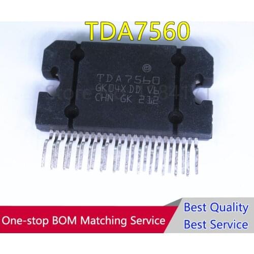 1Pcs TDA7560 A7560 ZIP-25 Chip is 100% work of good quality In Stock 4 x 45W QUAD BRIDGE CAR RADIO AMPLIFIER PLUS HSD IC NEW