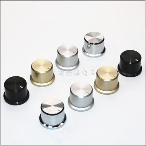 10 Pieces Diameter 25MM height 16.5MM Potentiometer Adjustment Plastic Knob Cap Flower Shaft Inner Hole 6MM
