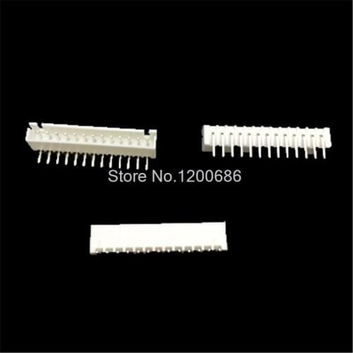 100 piece XH 2.54 13-Pin Connector Right angle socket plug Male connector