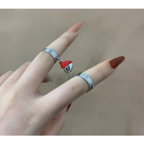 Smile Face Ring for Women Retro Rabbit Ring Ins Trend Sweet Sexy Elegant Handmade Hip-Hop Fashion Ring
