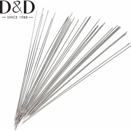 20pcs Stainless Steel Big Eye Beading Needles for Embroidery Craft Bracelet Necklace Jewelry Handmade DIY Sewing Tools