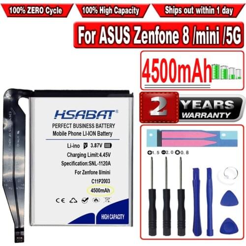 HSABAT 4500mAh C11P2003 Battery for ASUS Zenfone 8 / 8 mini / 8 5G