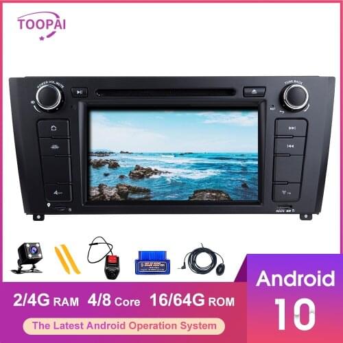 TOOPAI For BMW I20 1 E88 E82 E81 E87 2004-2011 Auto Radio Stereo Head Unit GPS Navigation Car Multimedia Player 1din DVD CD
