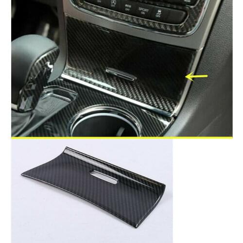 For Jeep Grand Cherokee 2014 - 2020 Carbon Fiber Cigarette Lighter Cover Trim 1pcs