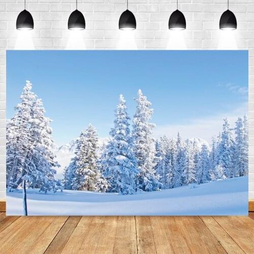 Yeele Christmas Winter Snowfield Background Pine Forest Backdrop Newborn Photography Baby Photographic Photo Studio Photophone