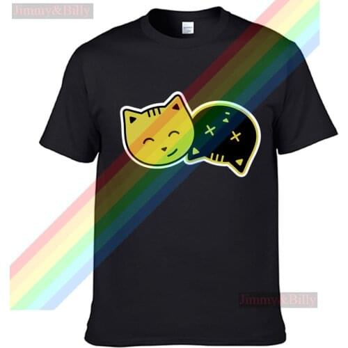 Schrodingers Cat Cute Little Cat Sleeping T Shirt For Men Limitied Edition Unisex Brand T-shirt Cotton Amazing Short Sleeve Tops