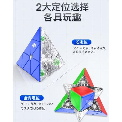 Yuxin Little Magic Pyraminxy Stickerless/White/Black Cube Cubo Magico Speed cube Stickerless Educational Toy Gift Idea