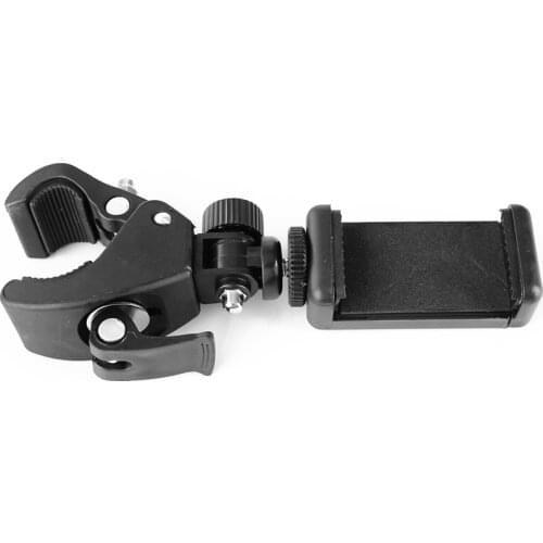 Smartphone Holder Flexible Cellphone Mount Aluminum Alloy for Thick Stick Tripod Bicycle Pole for iPhone for Samsung for Huawei