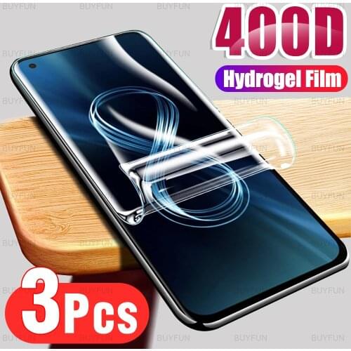 3pcs Hydrogel Film For Asus Zenfone 8 5.9 inch Front screen protector for asus zenfone 8 zs590ks Anti-fingerprint safety film