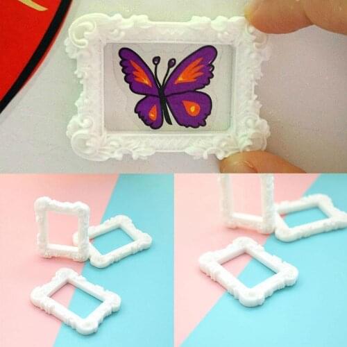 1:12 Dollhouse Miniature Photo Frame Oil Painting Wall House Children Toy Furniture Doll Decorative Painting Play Accessori X1X8