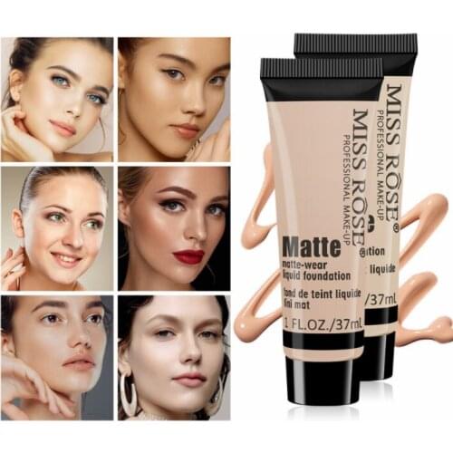 Natural Primer Makeup Matte Long Lasting Oil Control Liquid Foundation Cream Waterproof Concealer 37ml Cosmetic