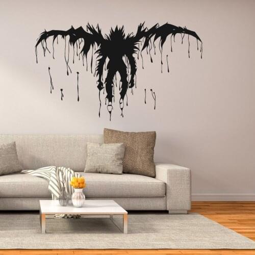 New Shinigami Ryuk Wall Sticker Best Selling Home Bedroom Kids Room Art Anime Decoration Removable A001310