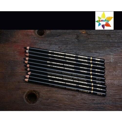 Original KOH-I-NOOR 8811 Black charcoal pen 8815 Matte charcoal pen Carbon pencil for drawing single Self selected Art supplies