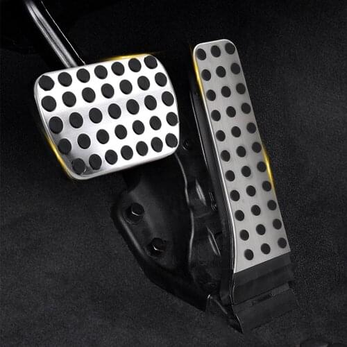Stainless steel pedal AT for Mercedes Benz C E S GLK SLK CLS SL-Class W203 W204 W211 W212W210 AMG,accelerator brake footrest pad