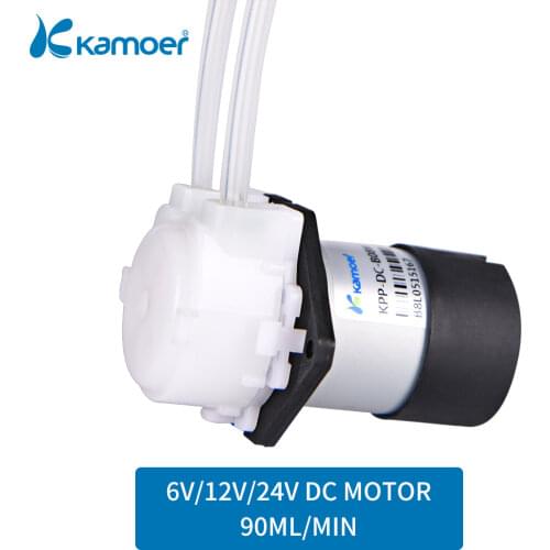 Kamoer KPP Peristaltic Pump 12V/24V DC Liquid Dosing Pump with Straight or L Type for Aquarium Lab Analytical
