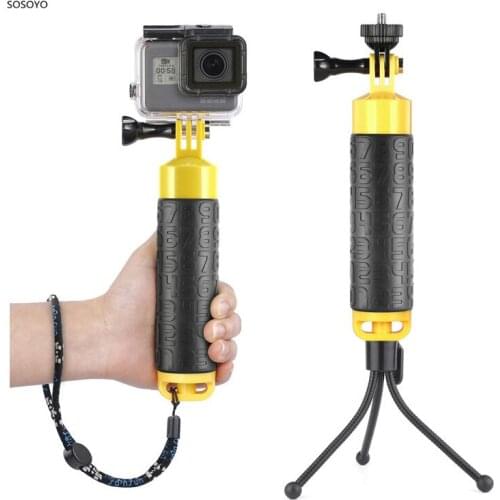 Diving Floating handheld selfie Bar with Tripod For Gopro Hero 3 3+ 4 5 6 7 Xiaomi Yi 4K SJCAM Sports Action Camera Accessories