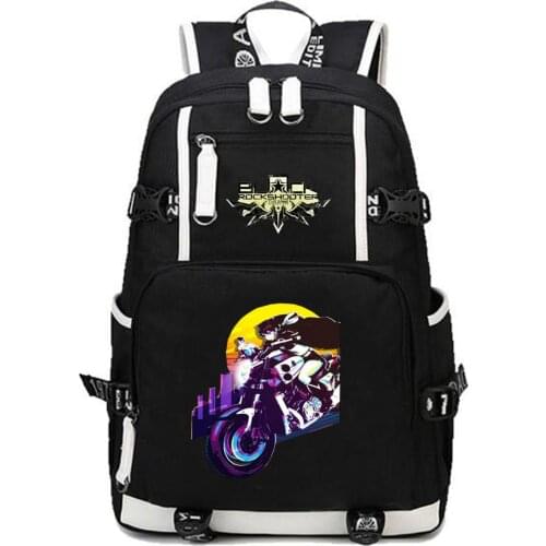 Anime Black Rock Shooter backpack Mochila Bags Students book Mochila men women Travel Package Canvas Printing Rucksack