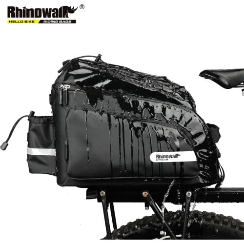 RHINOWALK Bicycle Bags 17L Mountain Bike Saddle Rack Trunk Bags Waterproof for Travel Cycling Luggage Carrier Camera Handbag