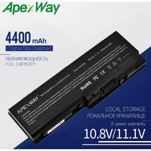 Apexway PA3536U-1BRS PA3537U-1BAS PA3537U-1BRS Laptop Battery for Toshiba Equium L350D P200 P300 for Satellite L350 L355 L355D